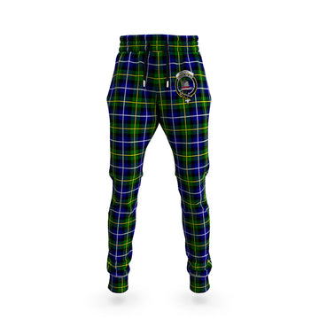 MacNeil of Barra Modern Tartan Joggers Pants with Family Crest