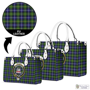 MacNeil of Barra Modern Tartan Luxury Leather Handbags with Family Crest