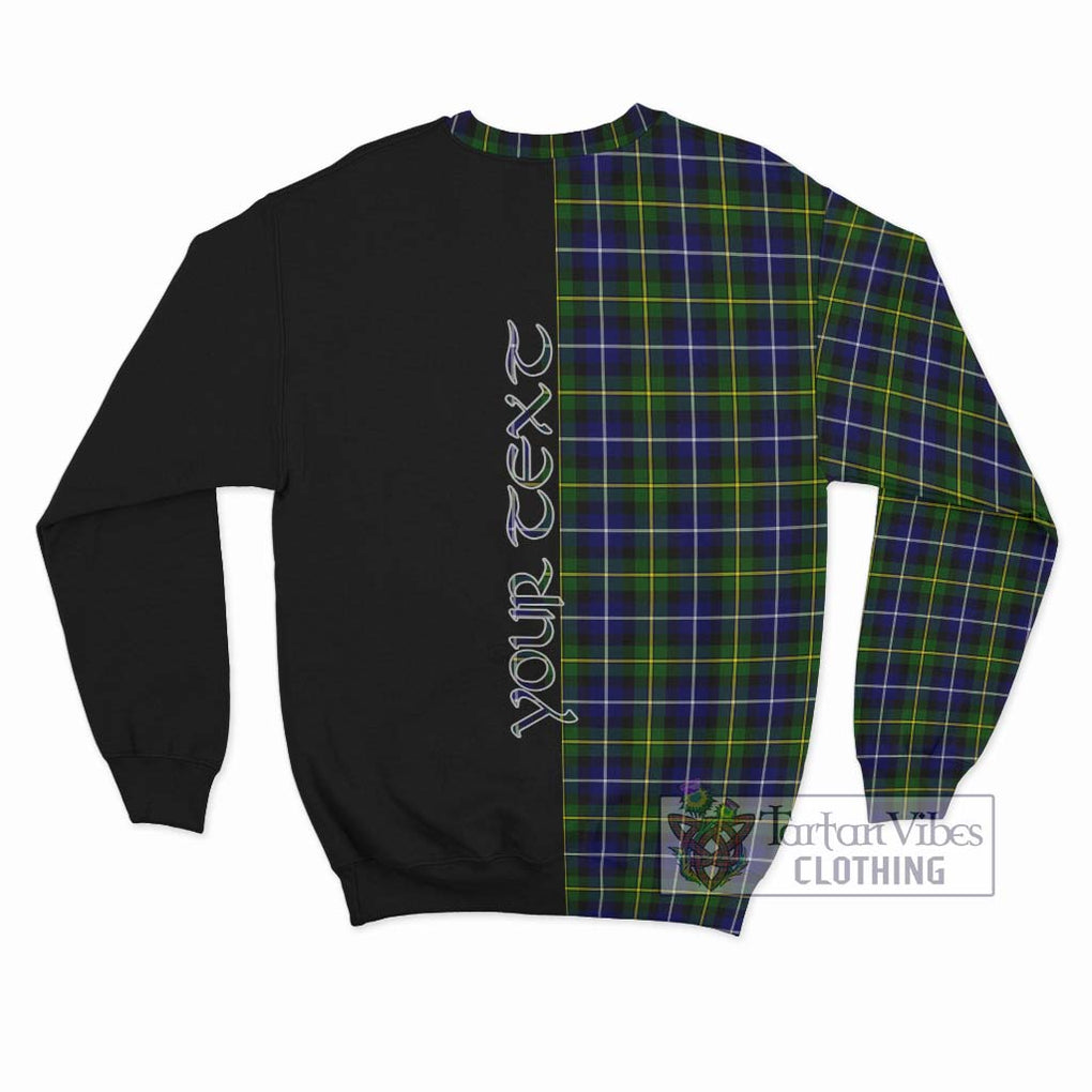 MacNeil of Barra Modern Tartan Sweatshirt with Family Crest and Half Of Me Style - Tartanvibesclothing Shop