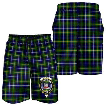 MacNeil of Barra Modern Tartan Mens Shorts with Family Crest