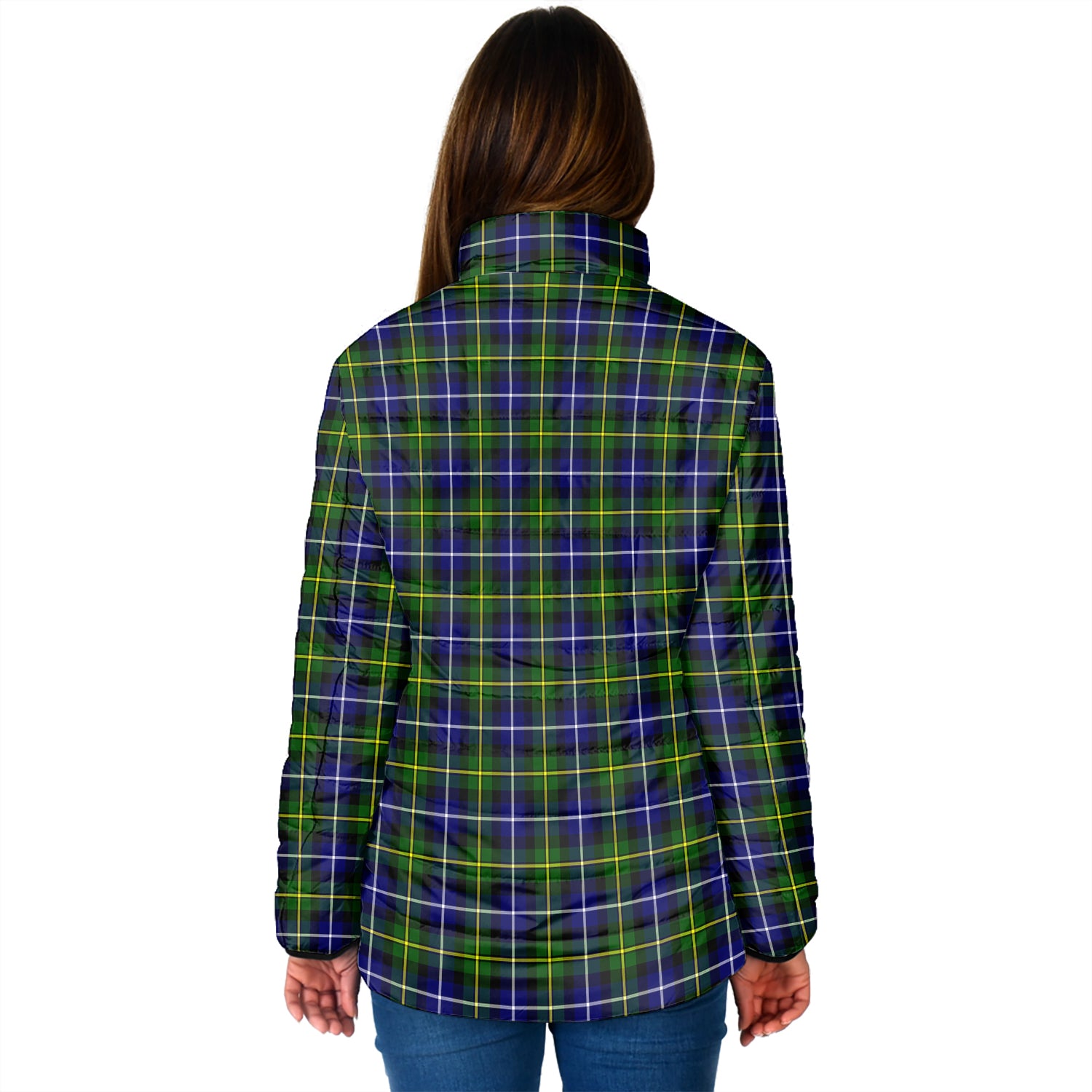 MacNeil of Barra Modern Tartan Padded Jacket with Family Crest - Tartan Vibes Clothing