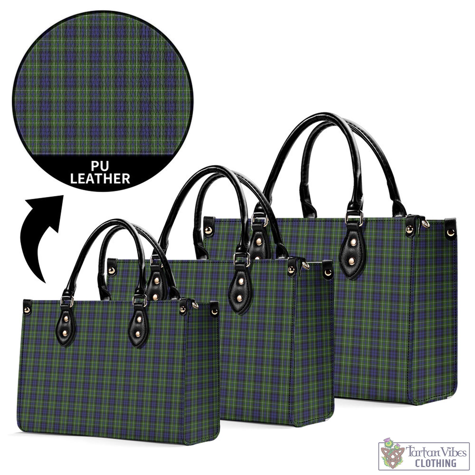 Tartan Vibes Clothing MacNeil of Colonsay Tartan Luxury Leather Handbags