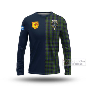 MacNeil of Colonsay Tartan Long Sleeve T-Shirt Alba with Scottish Lion Royal Arm Half Style