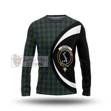 MacNeil of Colonsay Tartan Long Sleeve T-Shirt with Family Crest Circle Style