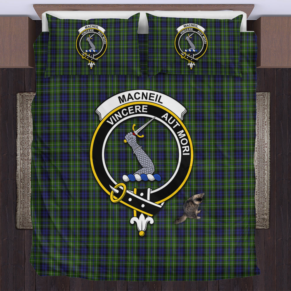 MacNeil of Colonsay Tartan Bedding Set with Family Crest US Bedding Set - Tartan Vibes Clothing