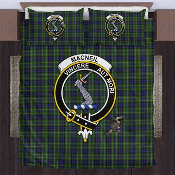 MacNeil of Colonsay Tartan Bedding Set with Family Crest