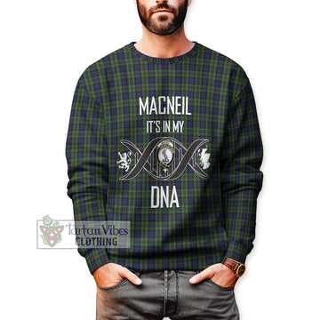 MacNeil of Colonsay Tartan Sweatshirt with Family Crest DNA In Me Style