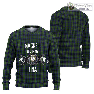 MacNeil of Colonsay Tartan Ugly Sweater with Family Crest DNA In Me Style