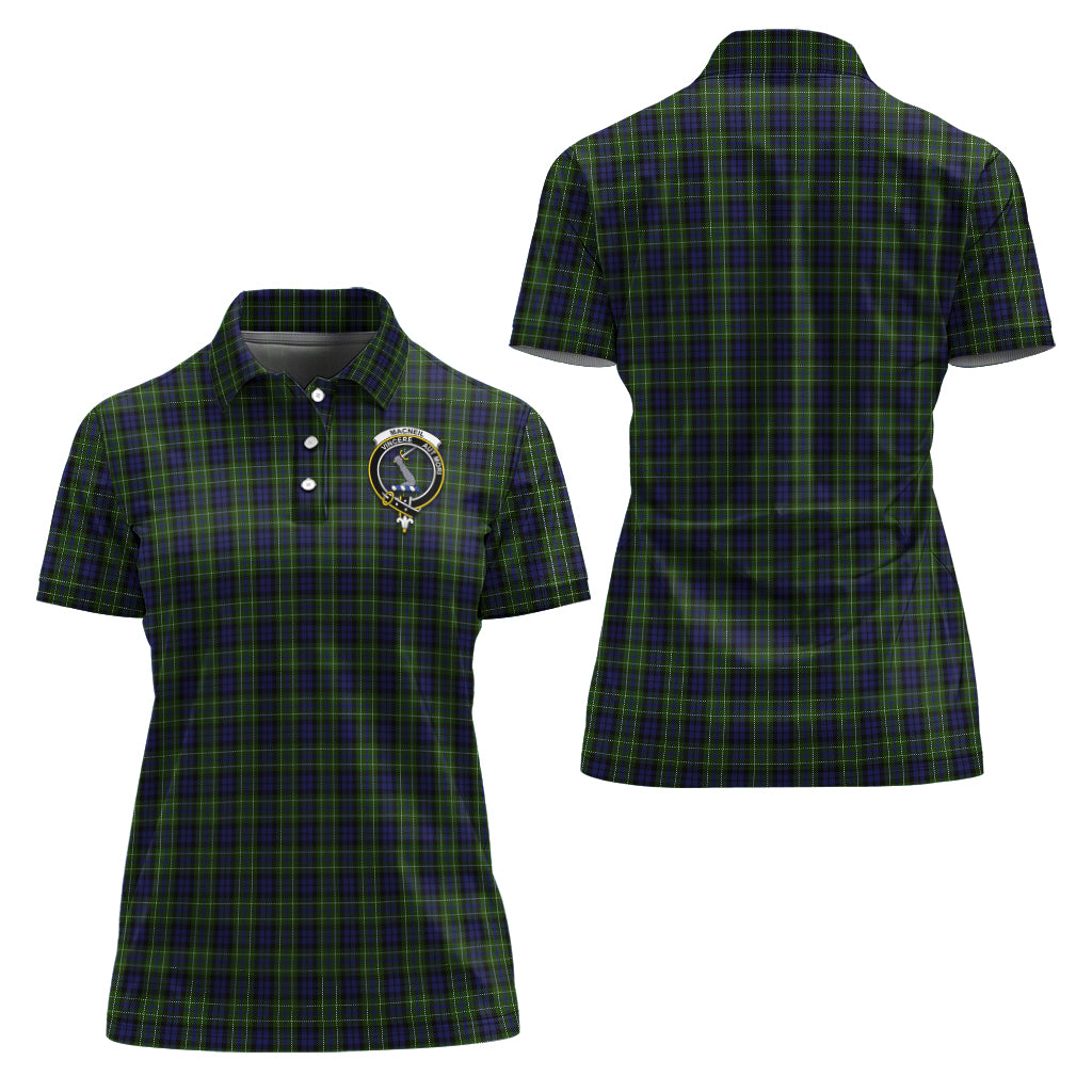 MacNeil of Colonsay Tartan Polo Shirt with Family Crest For Women Women - Tartan Vibes Clothing