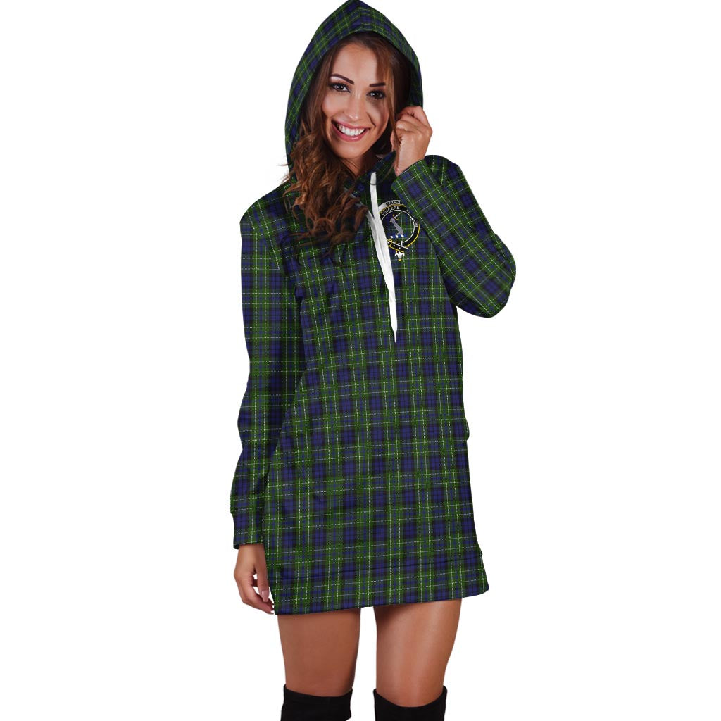 MacNeil of Colonsay Tartan Hoodie Dress with Family Crest - Tartan Vibes Clothing