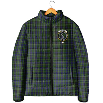 MacNeil of Colonsay Tartan Padded Jacket with Family Crest