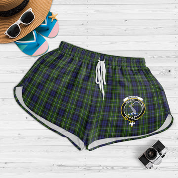 MacNeil of Colonsay Tartan Womens Shorts with Family Crest