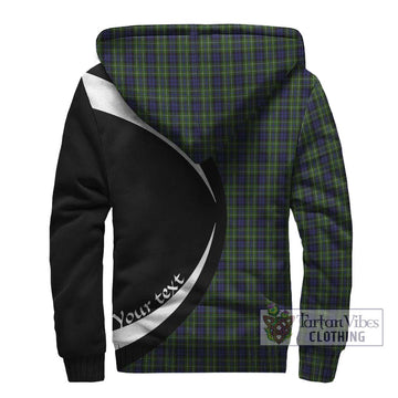 MacNeil of Colonsay Tartan Sherpa Hoodie with Family Crest Circle Style