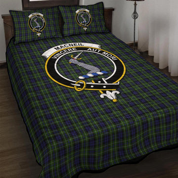 MacNeil of Colonsay Tartan Quilt Bed Set with Family Crest