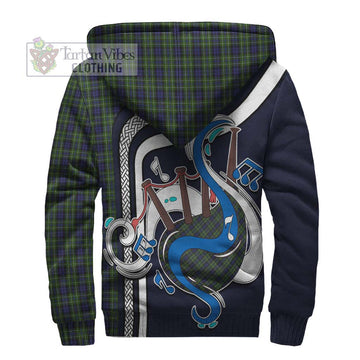 MacNeil of Colonsay Tartan Sherpa Hoodie with Epic Bagpipe Style