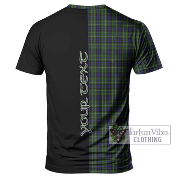 MacNeil of Colonsay Tartan T-Shirt with Family Crest and Half Of Me Style