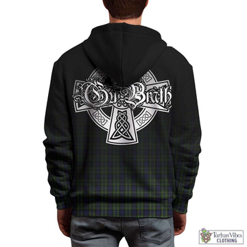 MacNeil of Colonsay Tartan Hoodie Featuring Alba Gu Brath Family Crest Celtic Inspired