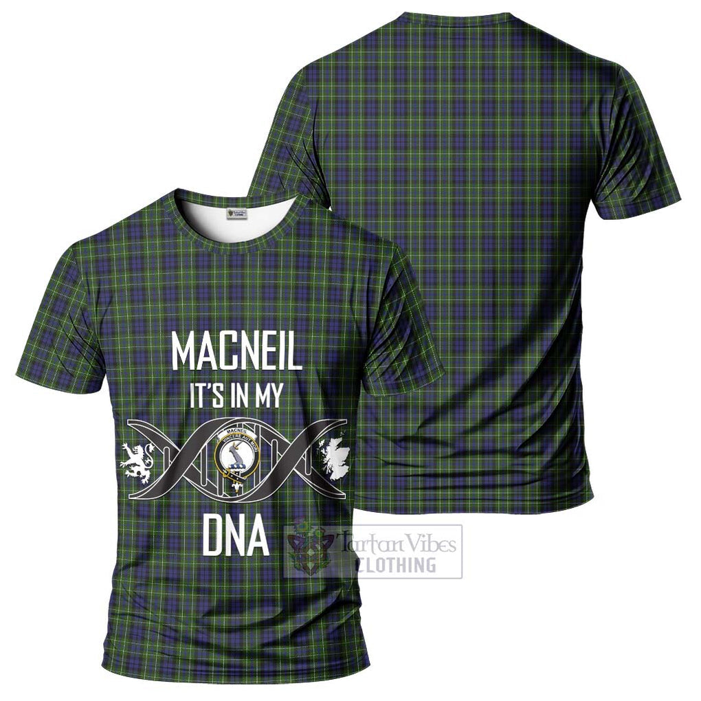 MacNeil of Colonsay Tartan T-Shirt with Family Crest DNA In Me Style - Tartan Vibes Clothing