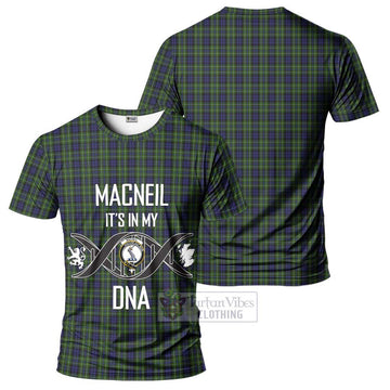 MacNeil of Colonsay Tartan T-Shirt with Family Crest DNA In Me Style