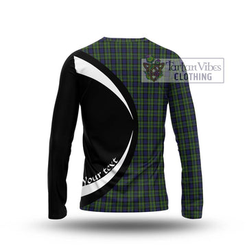 MacNeil of Colonsay Tartan Long Sleeve T-Shirt with Family Crest Circle Style