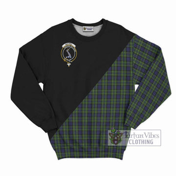 MacNeil of Colonsay Tartan Sweatshirt with Family Crest and Military Logo Style