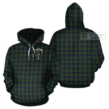 MacNeil of Colonsay Tartan Cotton Hoodie with Family Crest