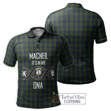 MacNeil of Colonsay Tartan Polo Shirt with Family Crest DNA In Me Style