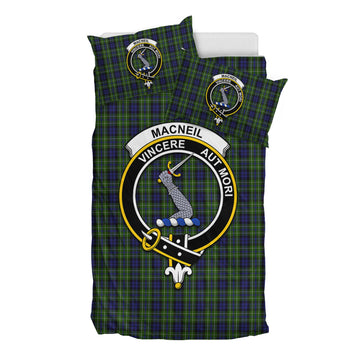 MacNeil of Colonsay Tartan Bedding Set with Family Crest