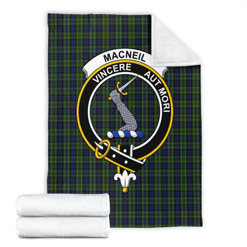 MacNeil of Colonsay Tartan Blanket with Family Crest