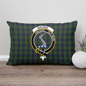 MacNeil of Colonsay Tartan Pillow Cover with Family Crest