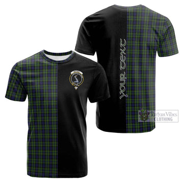 MacNeil of Colonsay Tartan Cotton T-shirt with Family Crest and Half Of Me Style