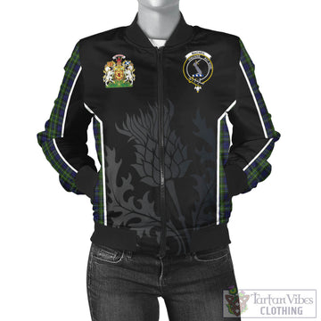 MacNeil of Colonsay Tartan Bomber Jacket with Family Crest and Scottish Thistle Vibes Sport Style