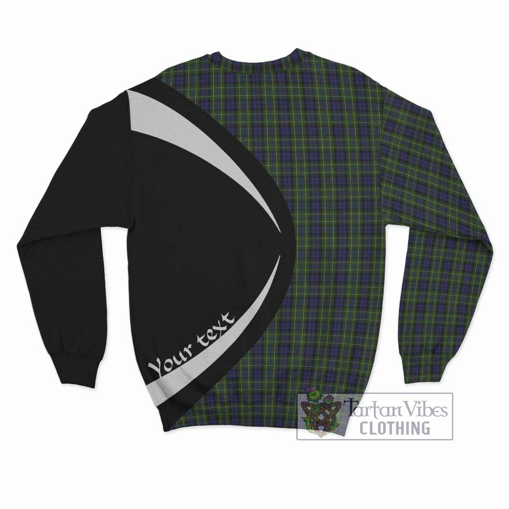 MacNeil of Colonsay Tartan Sweatshirt with Family Crest Circle Style - Tartan Vibes Clothing