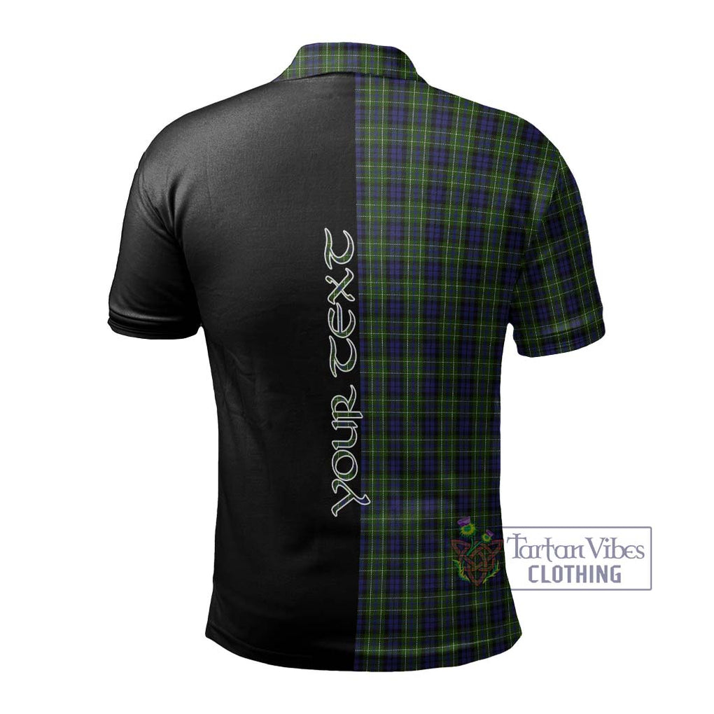 MacNeil of Colonsay Tartan Polo Shirt with Family Crest and Half Of Me Style - Tartanvibesclothing Shop