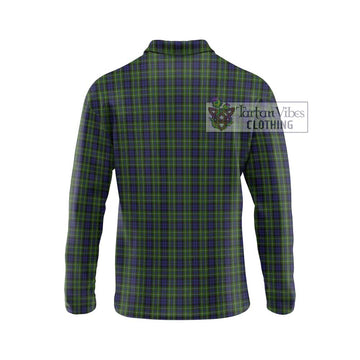 MacNeil of Colonsay Tartan Long Sleeve Polo Shirt with Family Crest DNA In Me Style