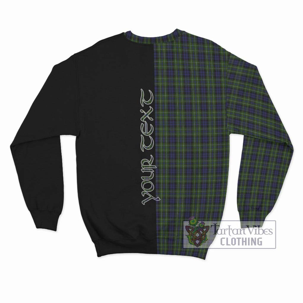 MacNeil of Colonsay Tartan Sweatshirt with Family Crest and Half Of Me Style - Tartanvibesclothing Shop