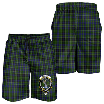 MacNeil of Colonsay Tartan Mens Shorts with Family Crest