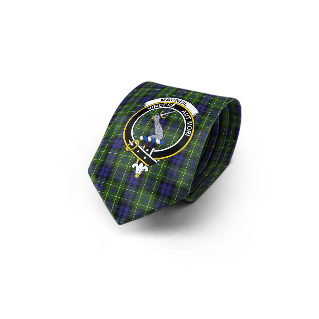 MacNeil of Colonsay Tartan Classic Necktie with Family Crest - Tartan Vibes Clothing