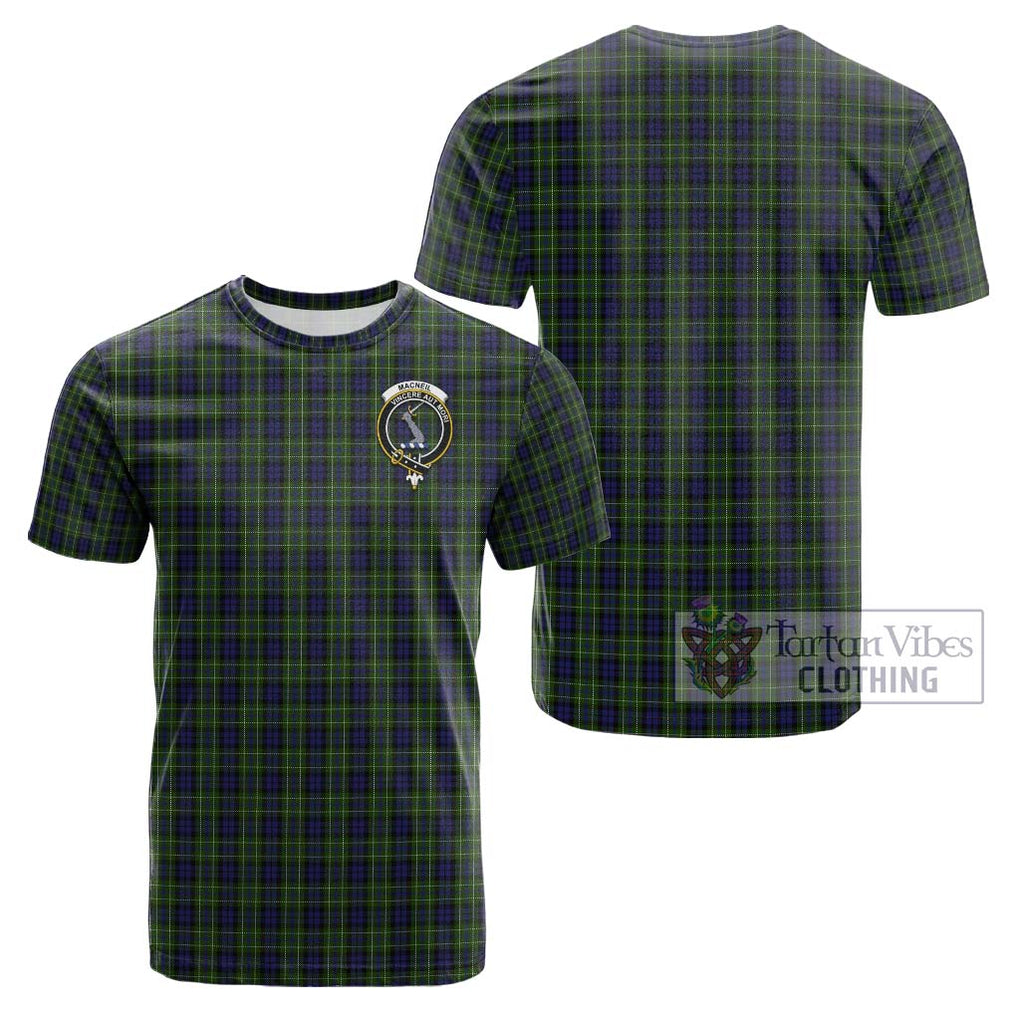 MacNeil of Colonsay Tartan Cotton T-Shirt with Family Crest Kid's Shirt - Tartanvibesclothing Shop