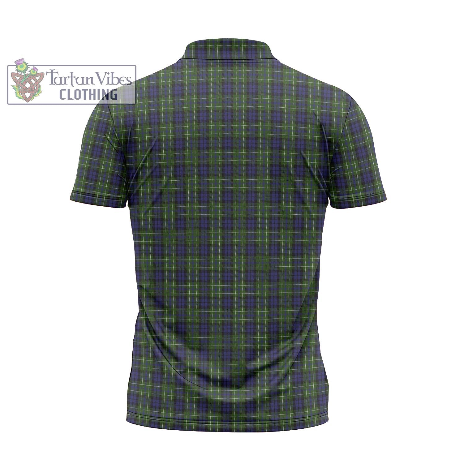 Tartan Vibes Clothing MacNeil of Colonsay Tartan Zipper Polo Shirt with Family Crest