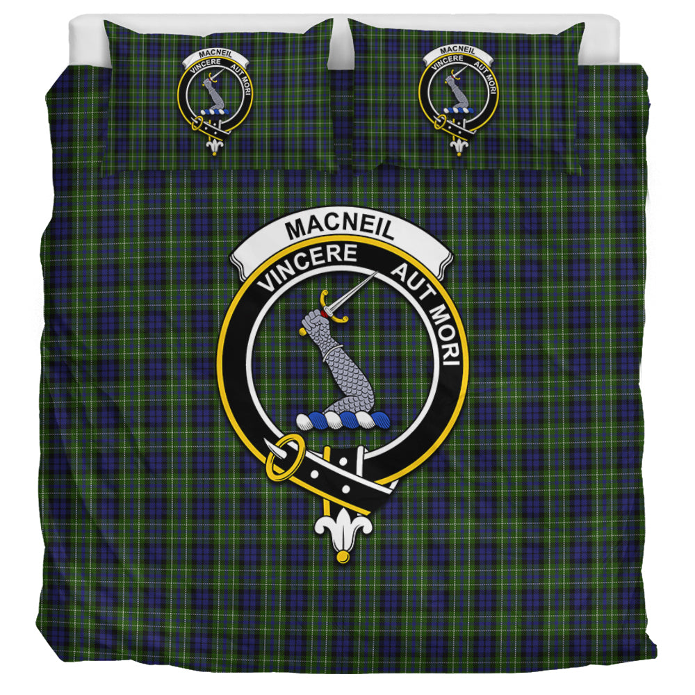 MacNeil of Colonsay Tartan Bedding Set with Family Crest UK Bedding Set UK Super King 104*94 inch - Tartan Vibes Clothing