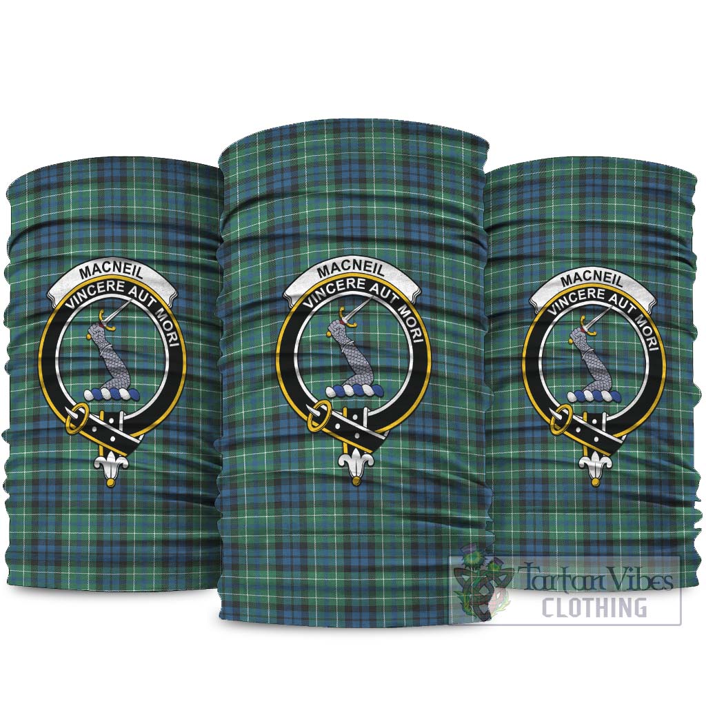 MacNeil of Colonsay Ancient Tartan Neck Gaiters, Tartan Bandanas, Tartan Head Band with Family Crest