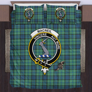 MacNeil of Colonsay Ancient Tartan Bedding Set with Family Crest