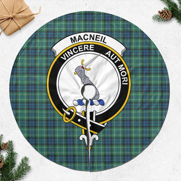 MacNeil of Colonsay Ancient Tartan Christmas Tree Skirt with Family Crest