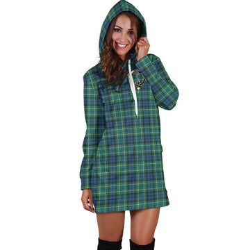 MacNeil of Colonsay Ancient Tartan Hoodie Dress with Family Crest