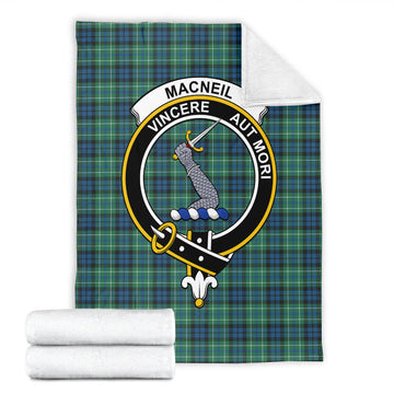 MacNeil of Colonsay Ancient Tartan Blanket with Family Crest