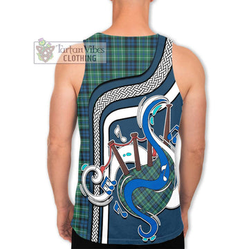 MacNeil of Colonsay Ancient Tartan Men's Tank Top with Epic Bagpipe Style