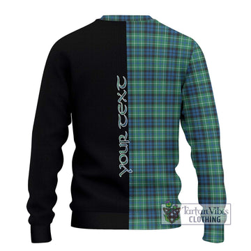 MacNeil of Colonsay Ancient Tartan Ugly Sweater with Family Crest and Half Of Me Style