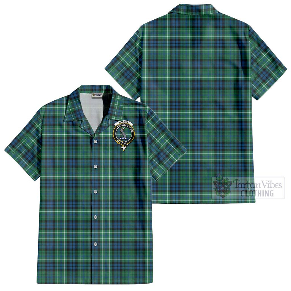 MacNeil of Colonsay Ancient Tartan Cotton Hawaiian Shirt with Family Crest Kid - Tartan Vibes Clothing