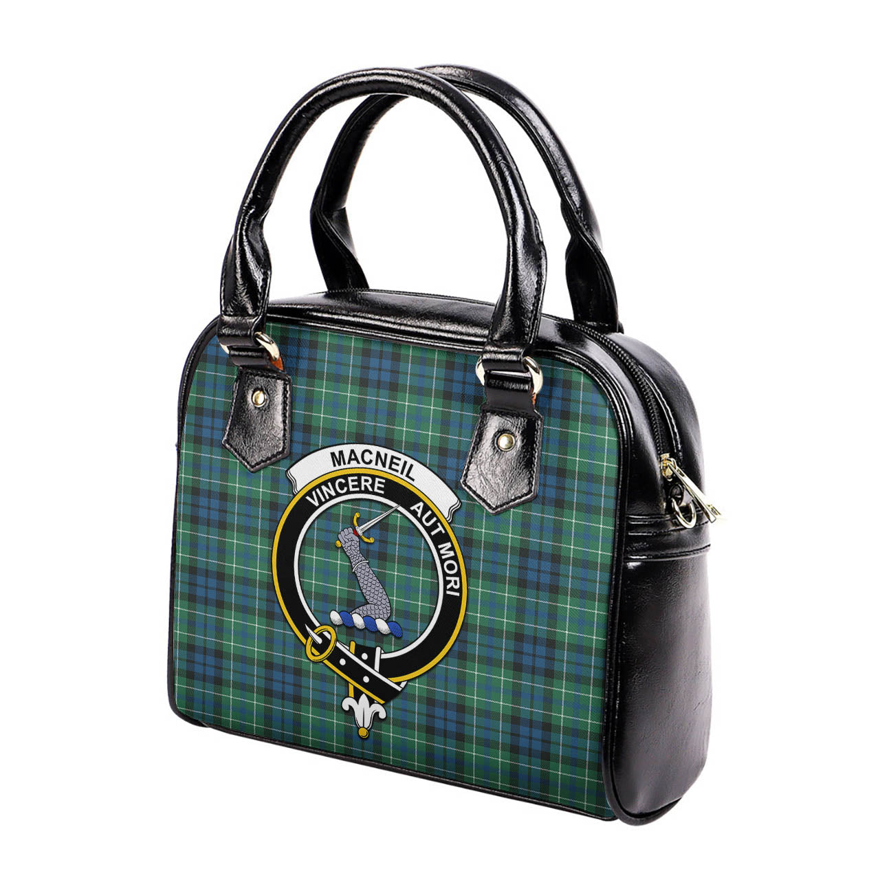 MacNeil of Colonsay Ancient Tartan Shoulder Handbags with Family Crest - Tartanvibesclothing